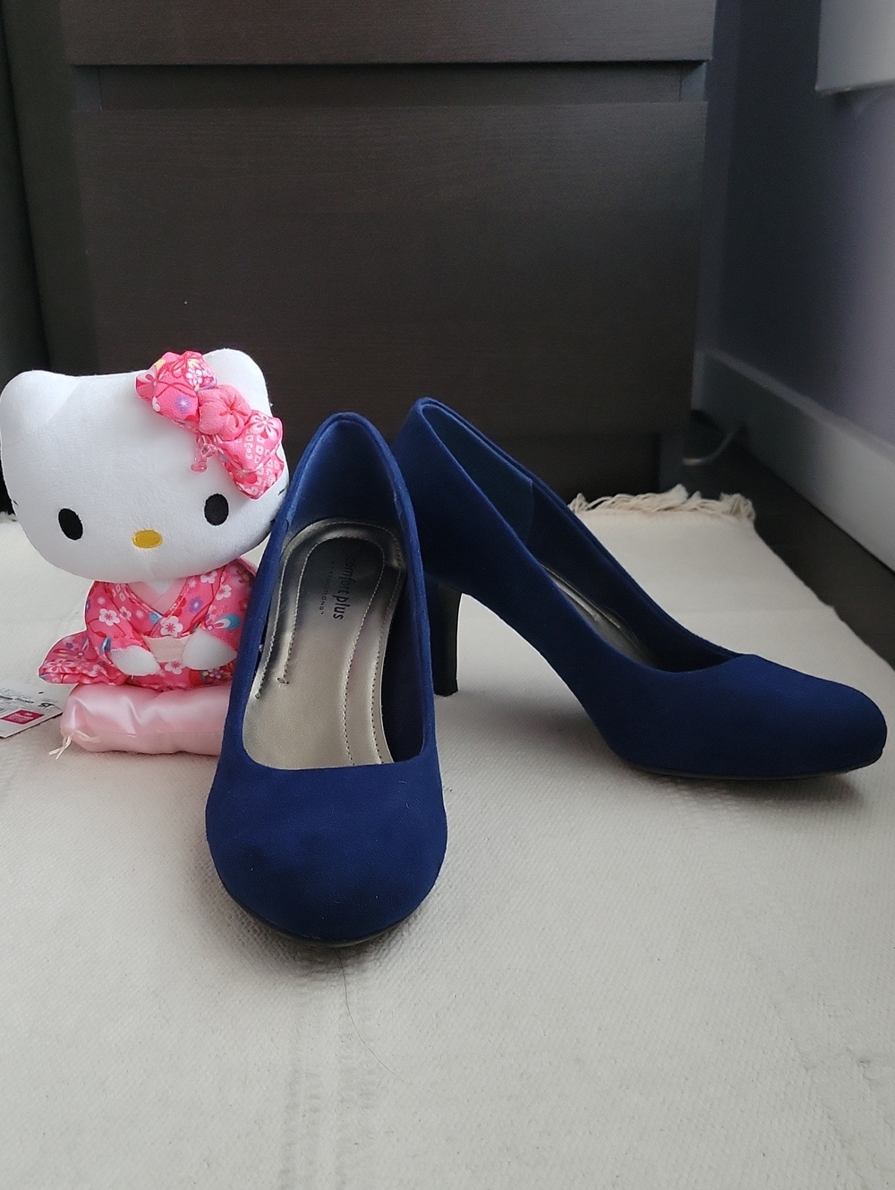 Comfort Plus Blue Suede Pumps